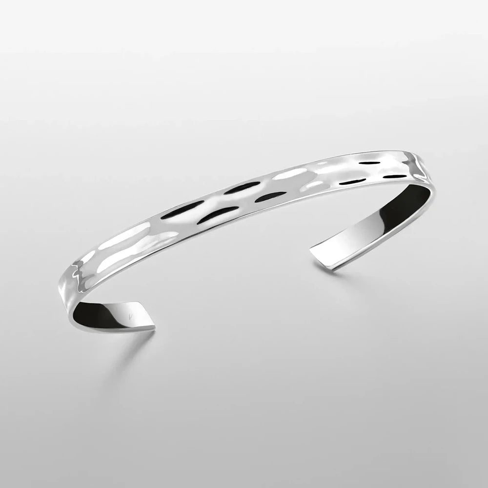 Emanco Stainless Steel Polished Design C Shape 6MM Wide Bangle Men Punk Bracelet Fashion Couple Jewelry Wholesale